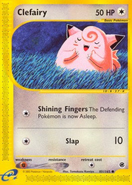 Clefairy Pokemon card from Expedition Base Set