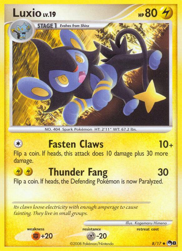 Luxio Pokemon card from POP Series 8