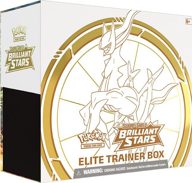 Brilliant Stars Elite Trainer Box Pokemon card from SWSH09: Brilliant