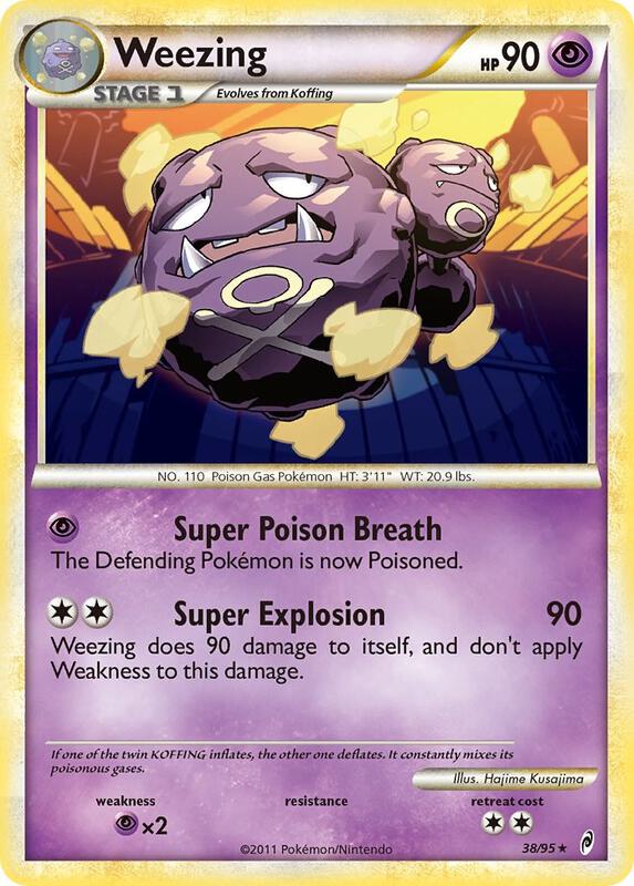 Weezing Pokemon card from Call of Legends