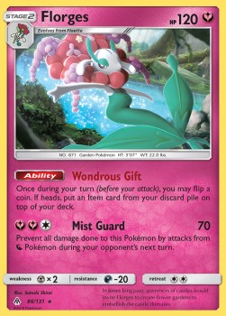 Florges Pokemon card from Forbidden Light