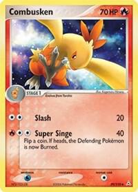 Combusken Pokemon card from Holon Phantoms