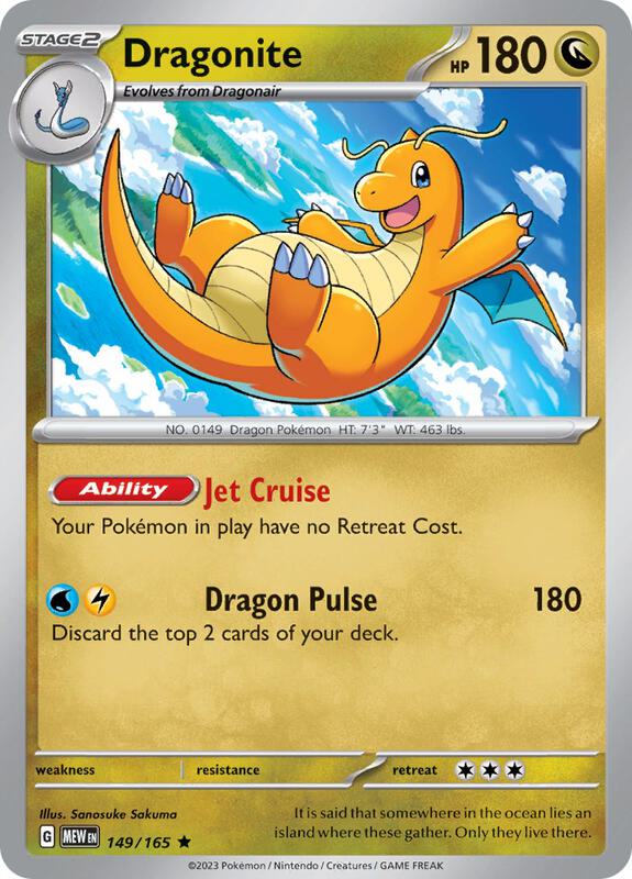 Dragonite Pokemon card from SV: Scarlet & Violet 151