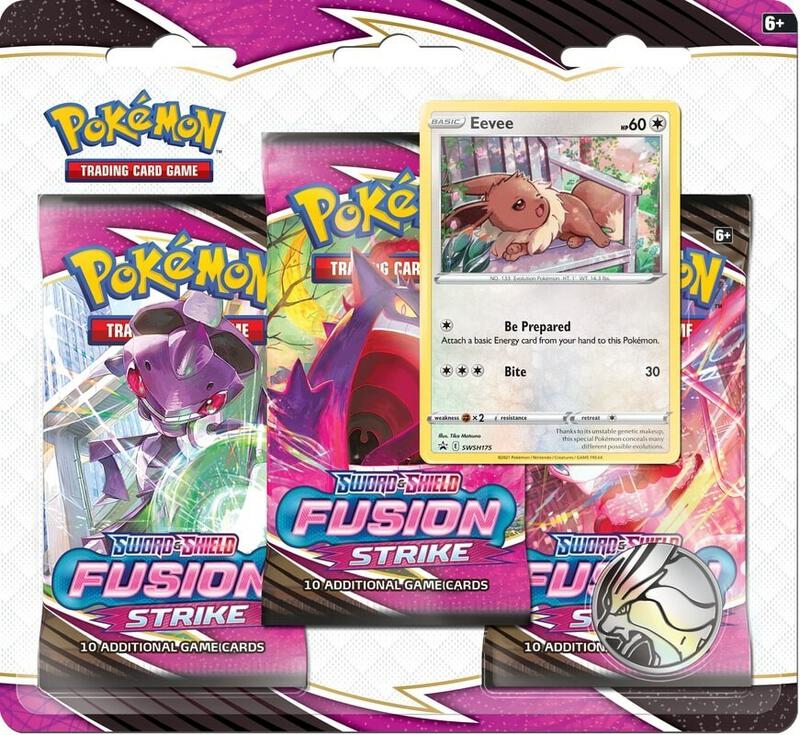 Fusion Strike 3 Pack Blister [Eevee] Pokemon card from SWSH08: Fusion Strike