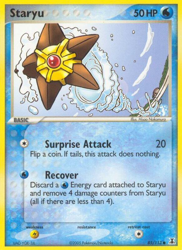Staryu Pokemon card from Delta Species