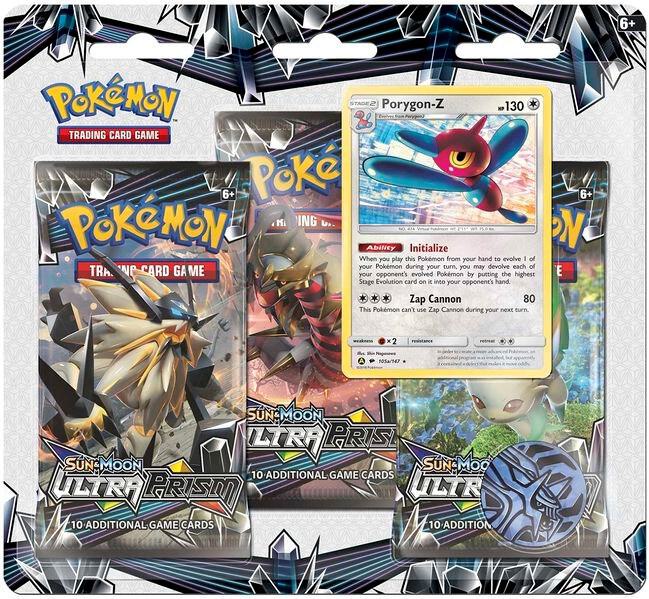 Ultra Prism 3 Pack Blister [Porygon-Z] Pokemon card from SM - Ultra Prism