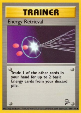 Energy Retrieval Pokemon card from Base Set 2