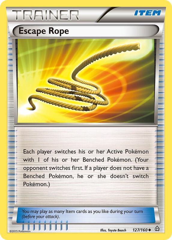 Escape Rope Pokemon card from XY - Primal Clash