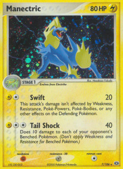 Manectric Pokemon card from EX Emerald