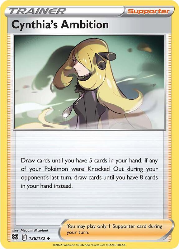 Cynthia's Ambition Pokemon card from SWSH09: Brilliant Stars