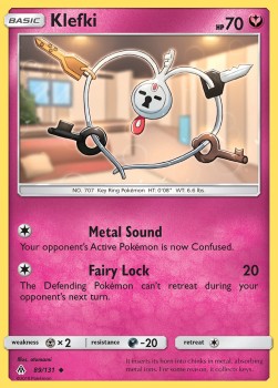 Klefki (Holo) Pokemon card from Forbidden Light