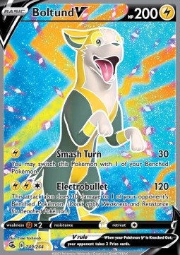 Boltund V Pokemon card from Fusion Strike