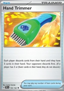 Hand Trimmer Pokemon card from Temporal Forces