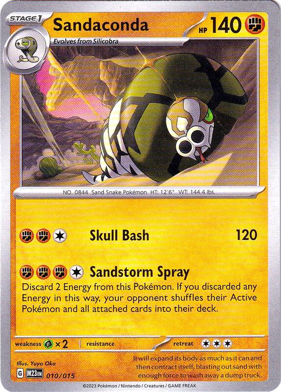 Sandaconda Pokemon card from McDonald's Promos 2023