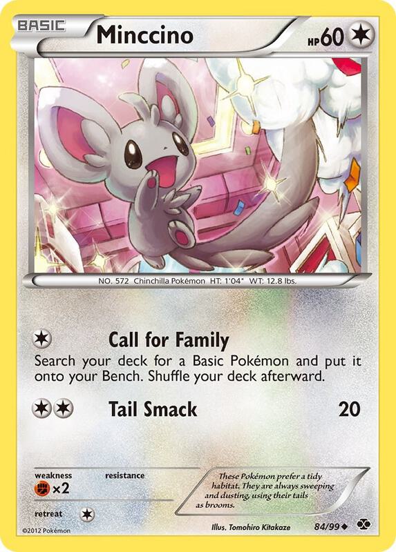 Minccino Pokemon card from Next Destinies