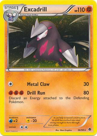 Excadrill Pokemon card from Blister Exclusives
