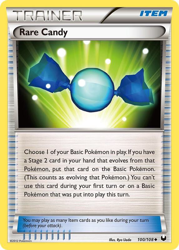 Rare Candy Pokemon card from Dark Explorers
