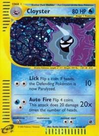 Cloyster (8) Pokemon card from Expedition