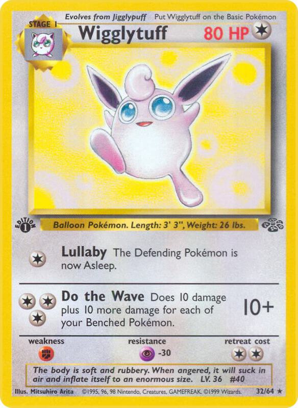 Wigglytuff (32) Pokemon card from Jungle