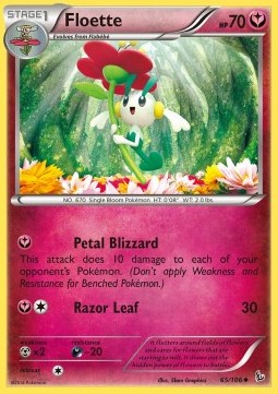 Floette Pokemon card from Flashfire