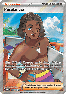 Surfer Pokemon card from Stellar Lightning