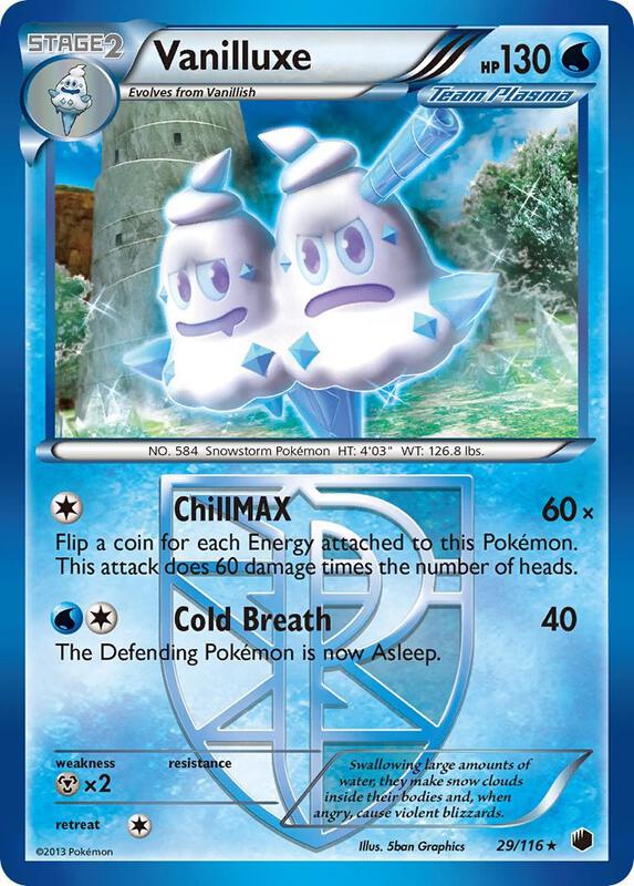 Vanilluxe (Team Plasma) Pokemon card from Plasma Freeze