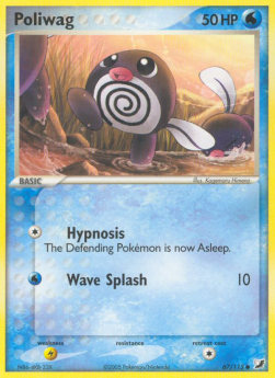 Poliwag Pokemon card from EX Unseen Forces