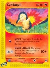 Cyndaquil (104) Pokemon card from Expedition