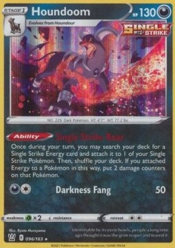 Houndoom Pokemon card from Battle Styles