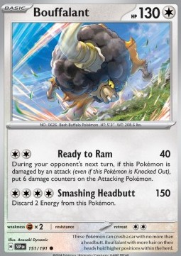 Bouffalant (Holo) Pokemon card from Surging Sparks