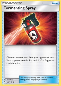 Tormenting Spray Pokemon card from Burning Shadows