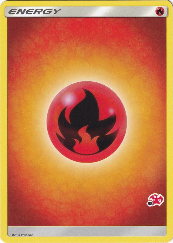Fire Energy (#38 Charizard Stamped) Pokemon card from Battle Academy