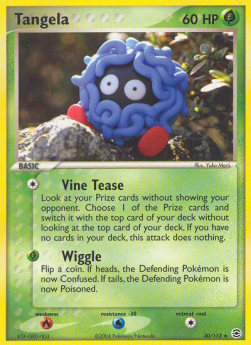 Tangela Pokemon card from EX FireRed LeafGreen