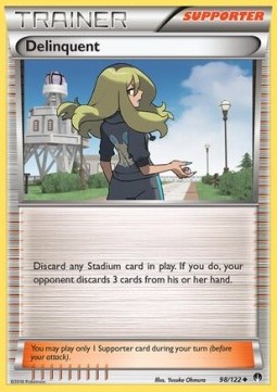 Delinquent Pokemon card from BREAKpoint