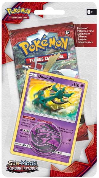 Crimson Invasion Single Pack Blister [Dhelmise] Pokemon card from SM - Crimson Invasion