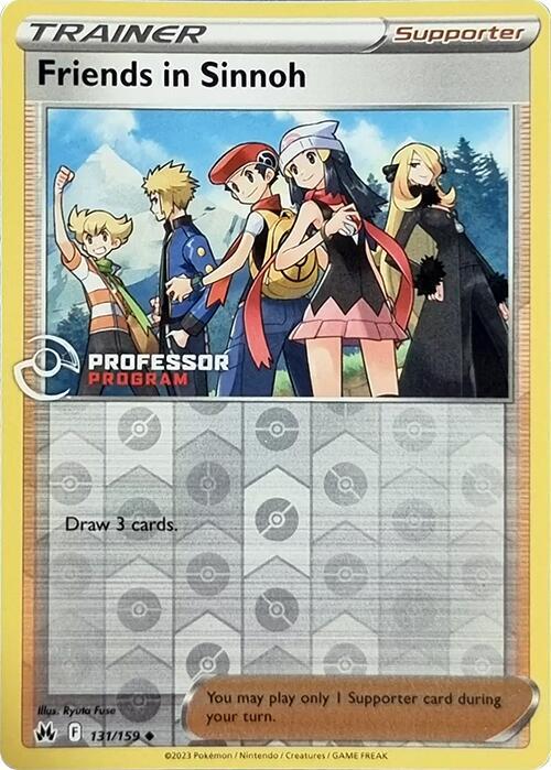 Friends in Sinnoh Pokemon card from Professor Program Promos