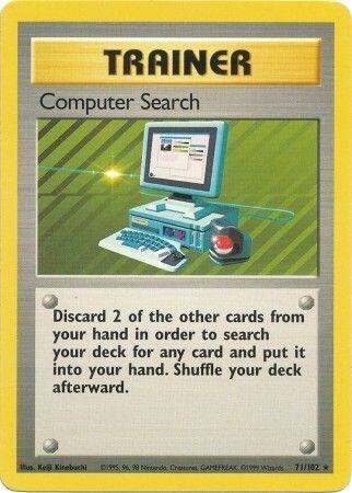Computer Search Pokemon card from Base Set