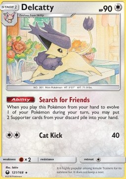 Delcatty Pokemon card from Celestial Storm