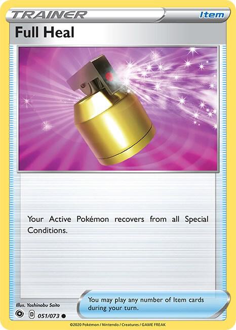 Full Heal Pokemon card from Champion's Path