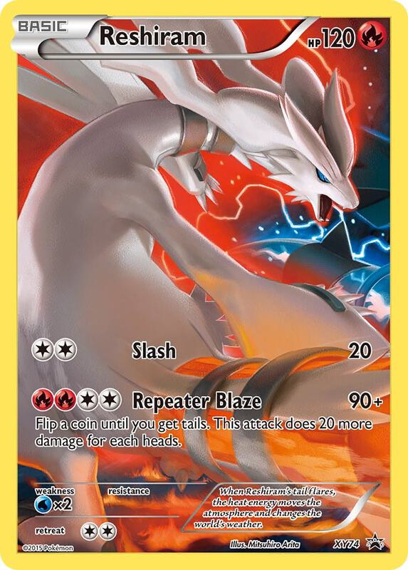 Reshiram (Full Art Promo) Pokemon card from XY Promos