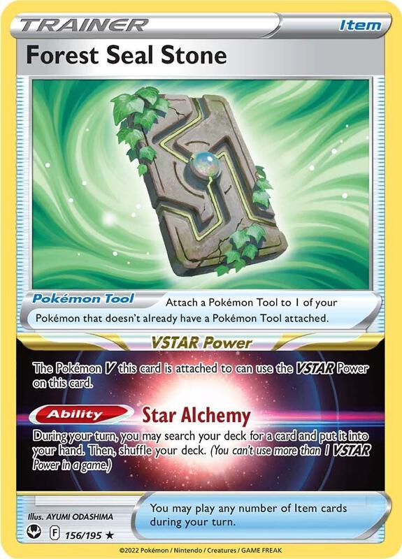 Forest Seal Stone Pokemon card from SWSH12: Silver Tempest