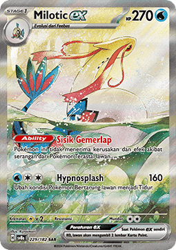 Milotic ex Pokemon card from Stellar Lightning
