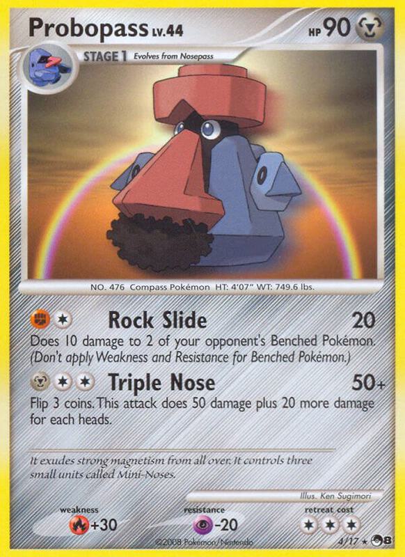 Probopass Pokemon card from POP Series 8