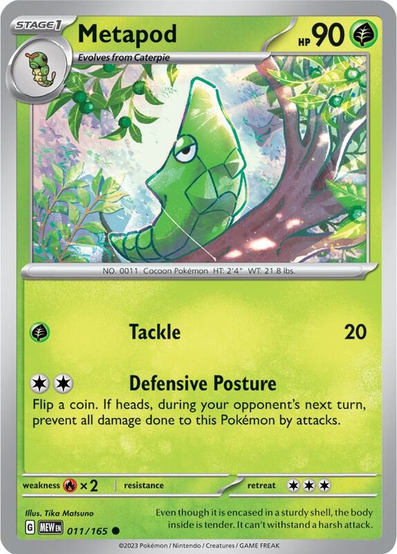 Metapod Pokemon card from SV: