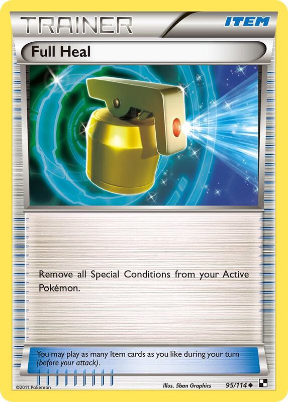 Full Heal Pokemon card from Black and White