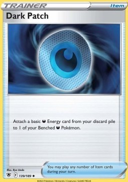 Dark Patch Pokemon card from Astral Radiance