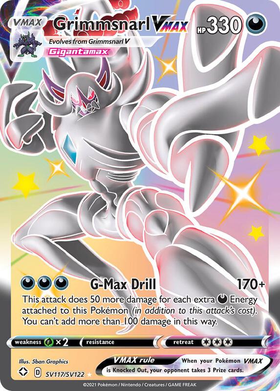 Grimmsnarl VMAX Pokemon card from Shining Fates: Shiny Vault