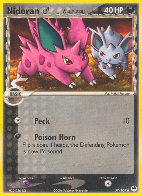 Nidoran M (Delta Species) Pokemon card from Dragon Frontiers