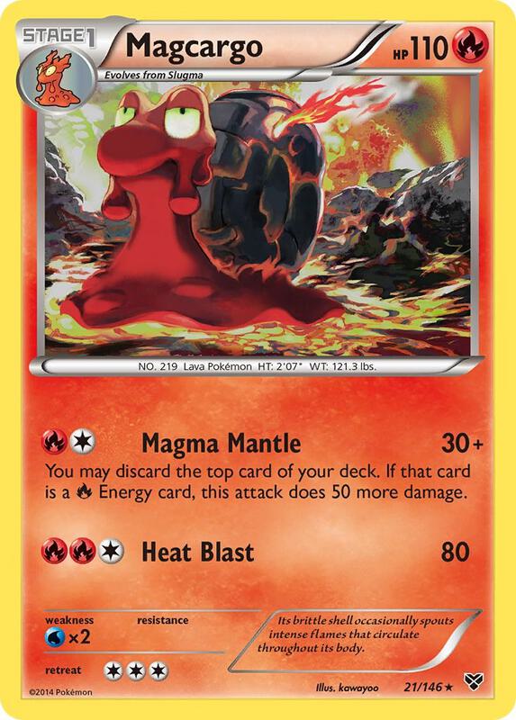 Magcargo Pokemon card from XY Base Set