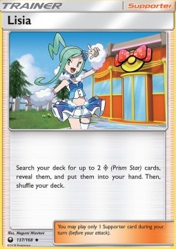 Lisia Pokemon card from Celestial Storm